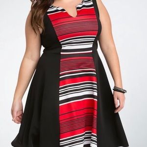 Torrid red and black scuba dress Size 2 (18/20)